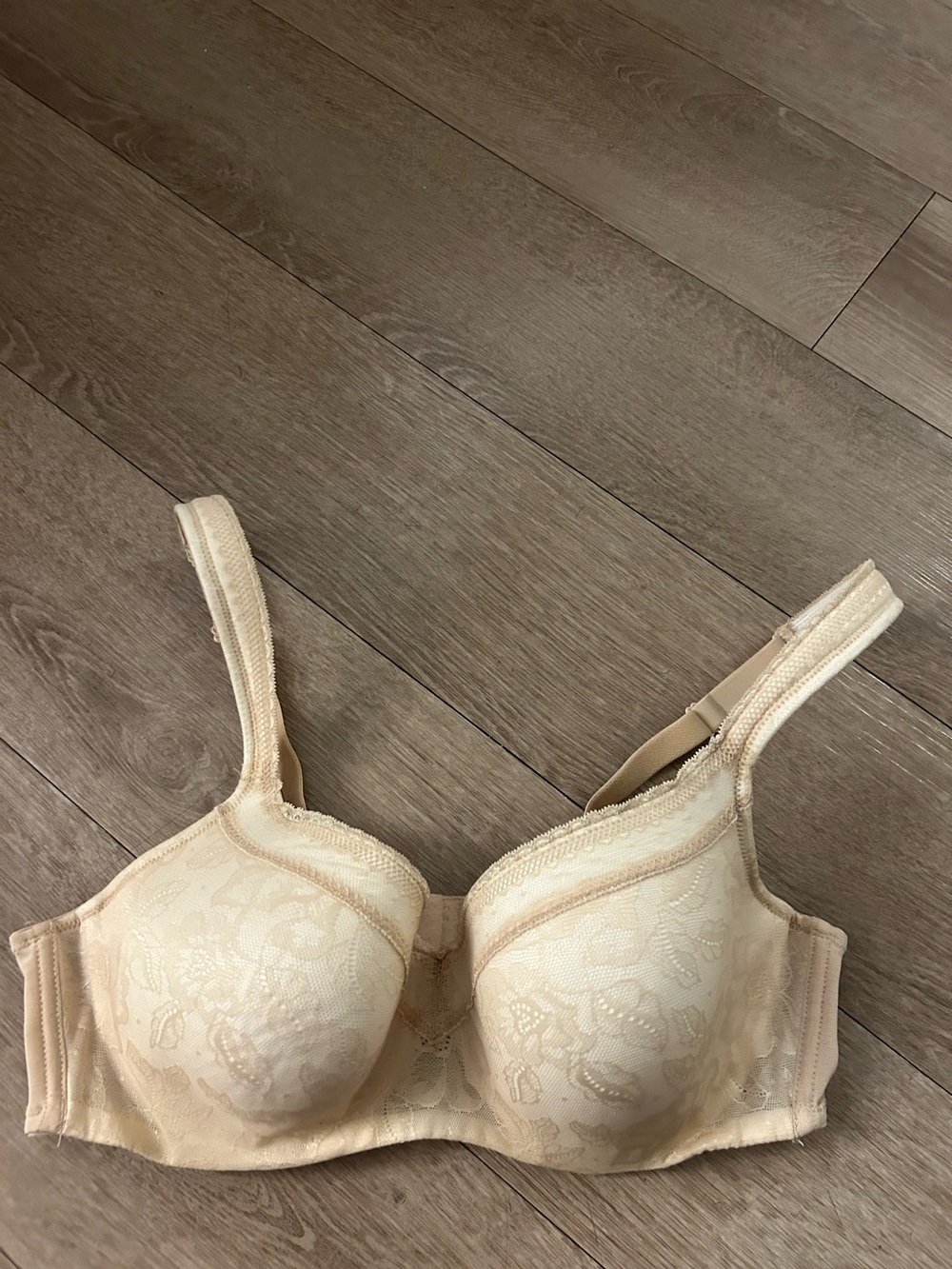 Cacique Lightly Lined Lace Balconette Underwire Bra